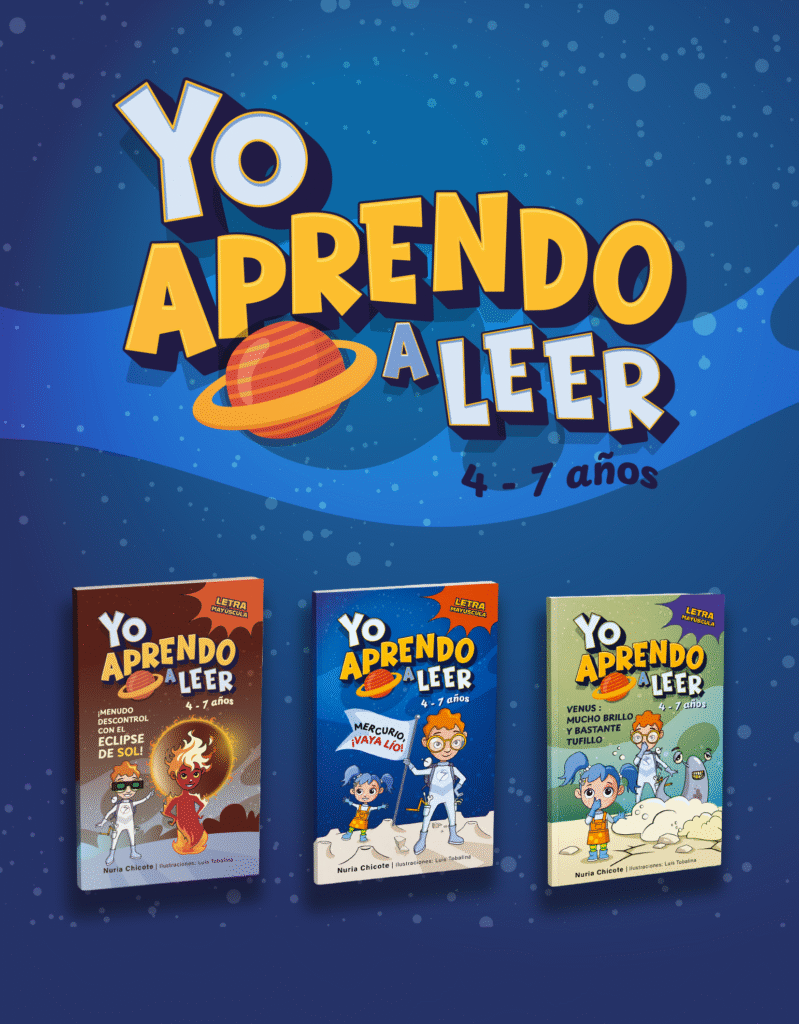 Diseño de portadas para la colección infantil educativa Yo Aprendo a Leer, maquetación KDP para niños de 4 a 7 años