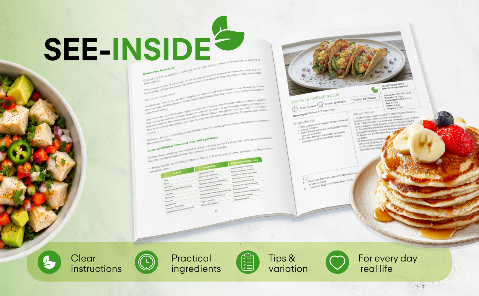 Interior de The Perfect Gluten-Free Cookbook for Beginners: Easy, Delicious and Without Complications Recipes
