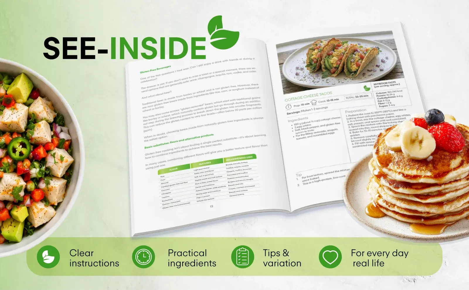 Interior de The Perfect Gluten-Free Cookbook for Beginners: Easy, Delicious and Without Complications Recipes